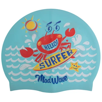 Шапочка для плавания детская M-D Junior SURFER (силикон, Голубой) (M057912_Голубой)