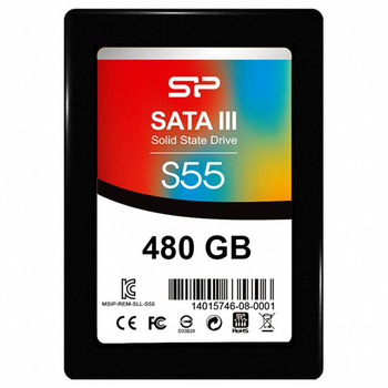 Накопичувач SSD Silicon Power Sata 2.5" 480Gb Slim S55 500512 (SP480GBSS3S55S25)