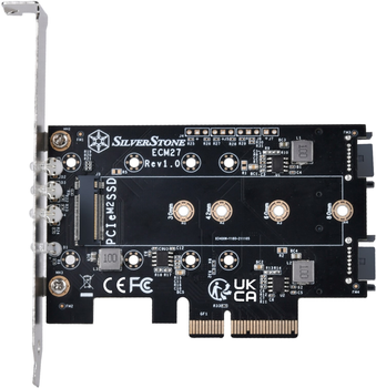 Адаптер Silverstone SST-ECM27 PCIe x4/SATA - M.2 (4710679815107)