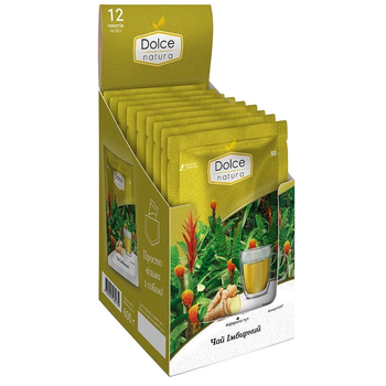 Чай концентрований Імбірний Dolce Natura 600 г (12 шт*50г)