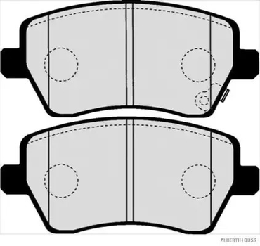 Комплект тормозных колодок, дисковый тормоз NISSAN MICRA, OPEL AGILA, JAKOPARTS (J3608025)