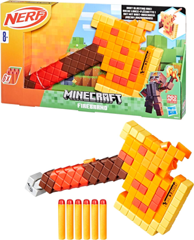 Сокира Hasbro Firebrand Nerf Minecraft вибухова (5010996212306)