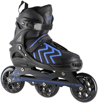 Rolki Nils Extreme Czarno-Niebieskie L 39-42 (5907695599305)