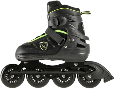 Rolki Nils Extreme Czarno-Zielone M 35-38 (5907695599381)