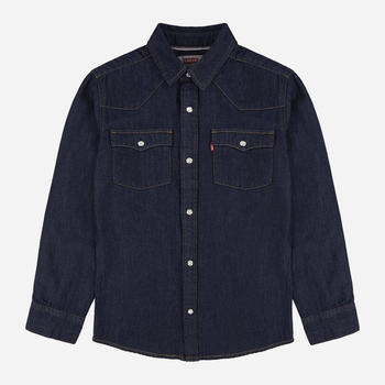 Koszula młodzieżowa chłopięca jeansowa Levi's 9E6866-D3C 16A 176 cm Granatowa (3666643024765)