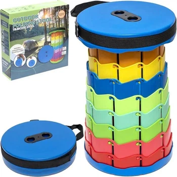 Складаний туристичний стілець Telescopic stool 47 см різнокольоровий