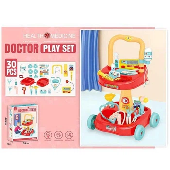 Игровой набор врача 30 деталей красный, 2219-1 METR+