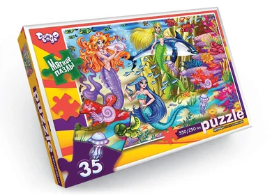 Пазлы мягкие Русалочка 35 эл., серия 9, S35-09-01 Danko Toys