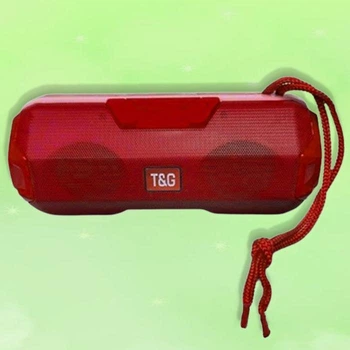 Бездротова блютуз колонка з ручкою TG Bluetooth портативна акустична система, Червоний