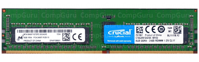 Серверна оперативна пам'ять Micron DDR4 8GB 2400MHz RDIMM 1Rx4 PC4-2400T (MTA18ASF1G72PZ-2G3A3IG)