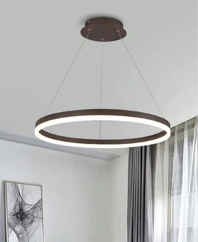 LED люстра Круг PJ812 (80см) Коричневая