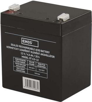 Аккумуляторная батарея EMOS B9653 AGM 12V 4.5Ah fast 4.7mm