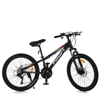Велосипед MTB2401-2, 24 дюймов, алюминиевая рама 11 Shimano 21SP черный