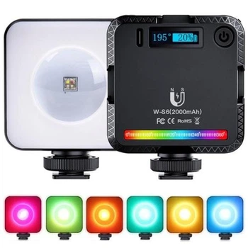Відеосвітло атмосферне RGB Ambiance Light 6W Лампа-проектор захід сонця для фото та відео Накамерне світло Заповнююче світло