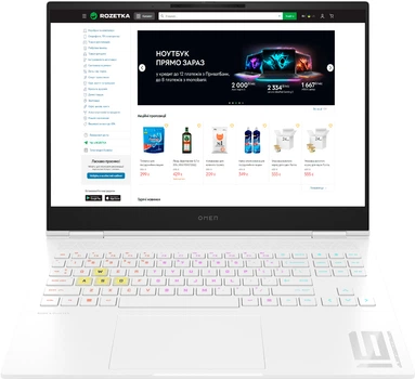 Ноутбук HP Omen Transcend Laptop 16-u1016ua (A4AE0EA) Ceramic White