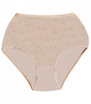 Батальные женские трусы с рисунком - Anisse - 5577 - 5XL - Бежевый