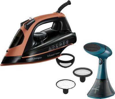 Праска Russell Hobbs Copper Express 23975-56 + Відпарювач Russell Hobbs Steam Genie 27220-56 (комплект)
