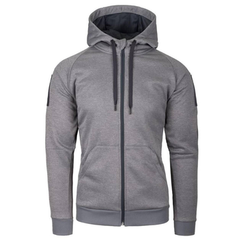 Худі з блискавкою Helikon-Тех Urban Tactical Hoodie сірий меланж розмір S