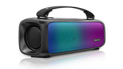 Колонка REAL-EL X-717 Black (8Вт, Bluetooth, USB, AUX, RGB, TWS, Type C, 1500мА*год)