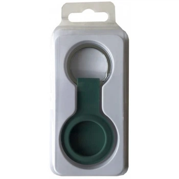 Брелок для AirTag Silicone FULL Key Ring с карабином, Green (314968) 4774423