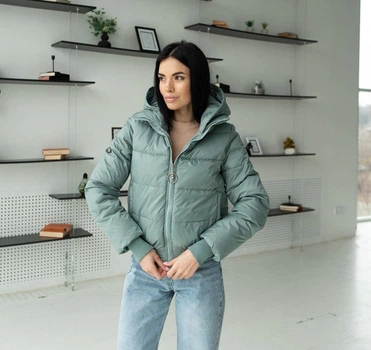 Женская весенняя куртка UF-Fashion UF-33 46 оливковый