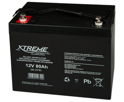 Акумулятор гелевий Xtreme 12V 80Аh (82-237#)