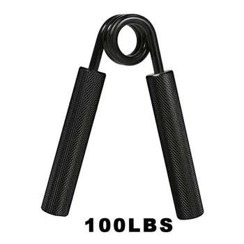 Еспандер кистьовий 45 кг (100LB) з накладками, чорний