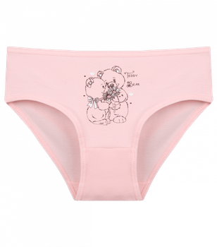 Детские слипы для девочки с принтом Teddy Bear - Donella - 4171PB20 - 122-128 см - Светло-розовый