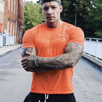 Футболка компрессионная мужская Gym Generation 2XL Muscular Giants оранжевый