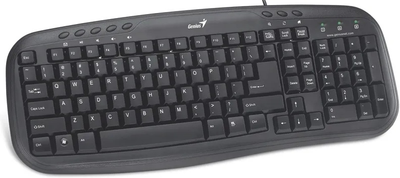 Клавіатура дротова Genius KB-M200 (USB, RU/UKR) Б/В