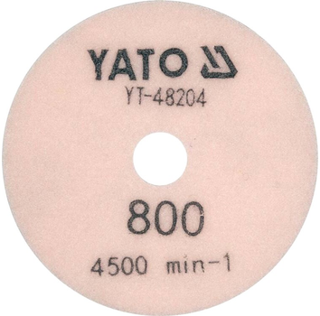 КругшліфувальнийалмазнийзлипучкоюYATOØ=100 мм,G800,макс.4500об/хв,покаменювсух/мокр (YT-48204)
