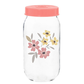Банка Herevin Pink Flowers 1 л (171541-075)
