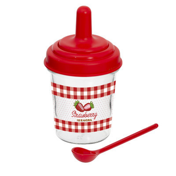 Банка Herevin Jam Strawberry з ложкою 0.32 л (131510-002)