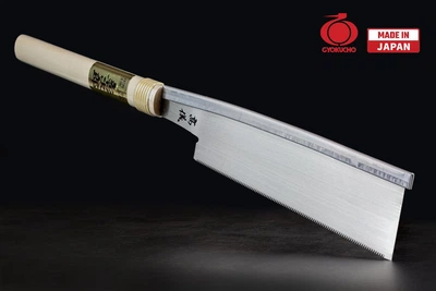 Пила ручная японская по дереву Takagi Dozuki Premium обушковая тонкая 24 TPI 250 мм (108136)