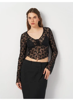 Топ H&M XS Чорний 1095318_кружок