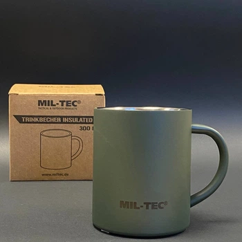 Термокружка Mil-Tec 300ml. с двойными стенками и тефлоновым покрытием (14603000-300)