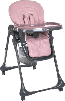 Стільчик для годування Bambi рожевий (M 3233L-G pink) (6903317649716)