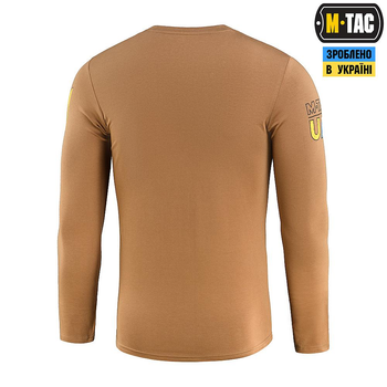 Тактическая M-Tac футболка UA Side длинный рукав Coyote Brown койот 3XL