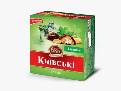 Тістечка БКК Київські з арахісом 200г (7129)