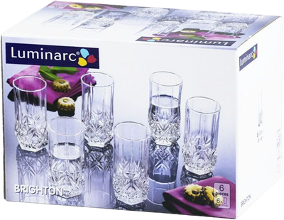 Komplet szklanek Luminarc Brighton 310 ml 6 szt (026102815861)