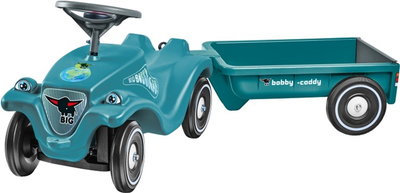 Jeździk Big Bobby Car Classic Eco 2.0 z przyczepą Turkusowy (4004943561402)