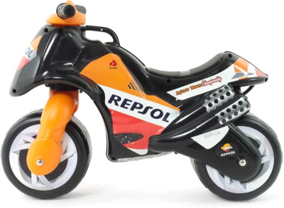 Мотоцикл-каталка Injusa Bike Repsol Чорно-оранжевий (8410964019017)