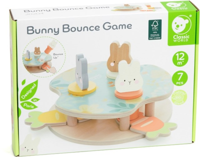 Zabawka edukacyjna Classic World Bunny Bounce Game Wooden (6927049022043)