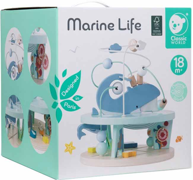 Labirynt edukacyjny Classic World Marine Life Wooden (6927049022005)