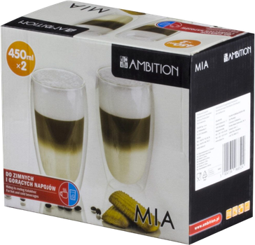 Komplet szklanek Ambition Mia termicznych 450 ml 2 szt (5904134968524)