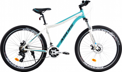 Велосипед Ardis Cleo МТВ AL 27.5" 17" Біло-бірюзовий (01463-Б-17)
