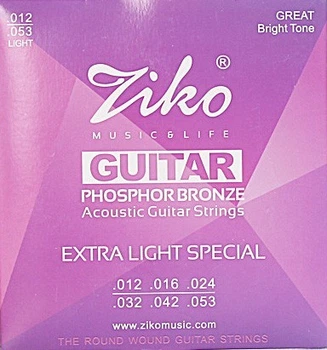 Струны Ziko DP-012 Phosphor Bronze 12-53 Light