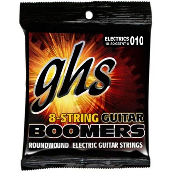 Струны для электрогитары GHS GBTNT-8 Boomers Thin-Thick 8-Strings 10/80
