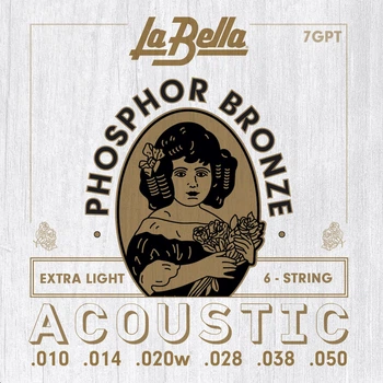 Струны La Bella 7GPT Phosphor Bronze Acoustic 10-50 Extra Light