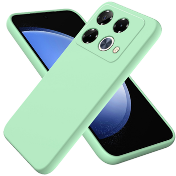 Чехол - накладка Silicone Cover Full для Infinix Note 40 зелёный